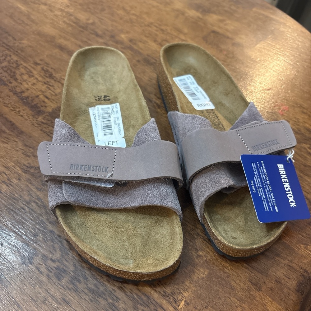 Birkenstock Soft Gray Suede Sandals